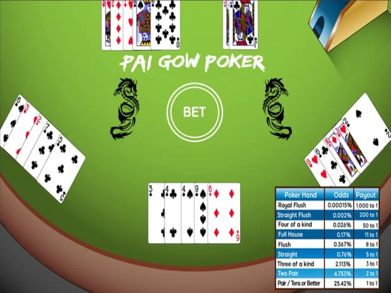 Review về trải nghiệm game bài Pai Gow Poker